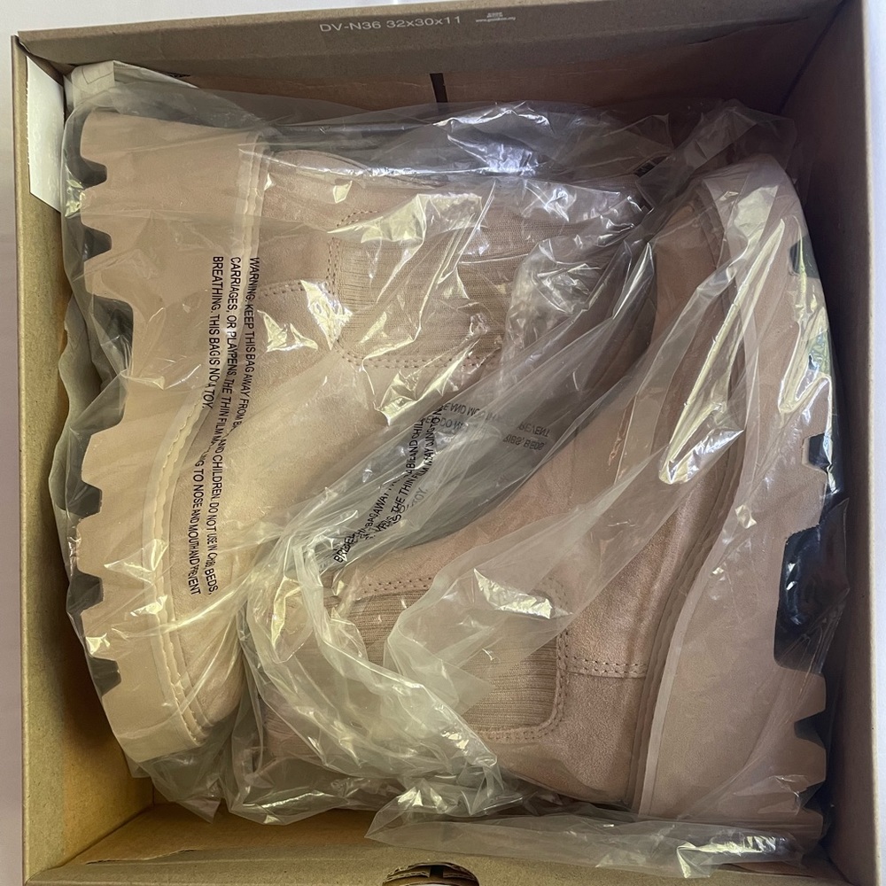 Dolce Vita Hoven H20 booties in Dune Suede